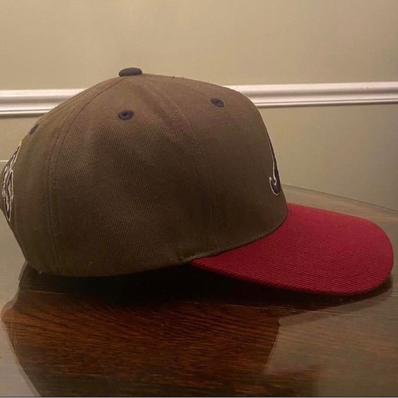 Vintage Atlanta Braves MLB American Needle Blockhead Snapback Cap Hat Wool 90s - Picture 3 of 4